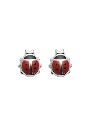 925 Silber Marienkäfer Ohrstecker als Kinderschmuck