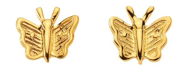 Schmetterling Gold Ohrstecker