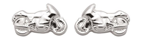 Biker Ohrstecker Motorrad 925 Silber