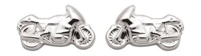 Biker Ohrstecker Motorrad 925 Silber