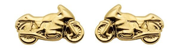 333 Gold Ohrstecker Motorrad 333 Gold Ohrstecker Motorrad