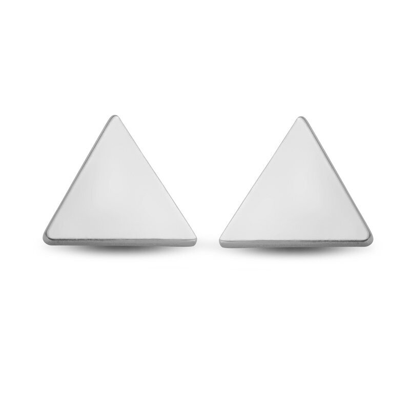 Dreieck Ohrstecker aus Silber glänzend in der Größe 6,5 x 6,5 Dreieck Ohrstecker aus Silber glänzend in der Größe 6,5 x 6,5