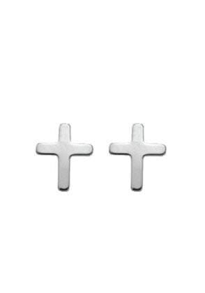 Silber Kreuz Ohrstecker