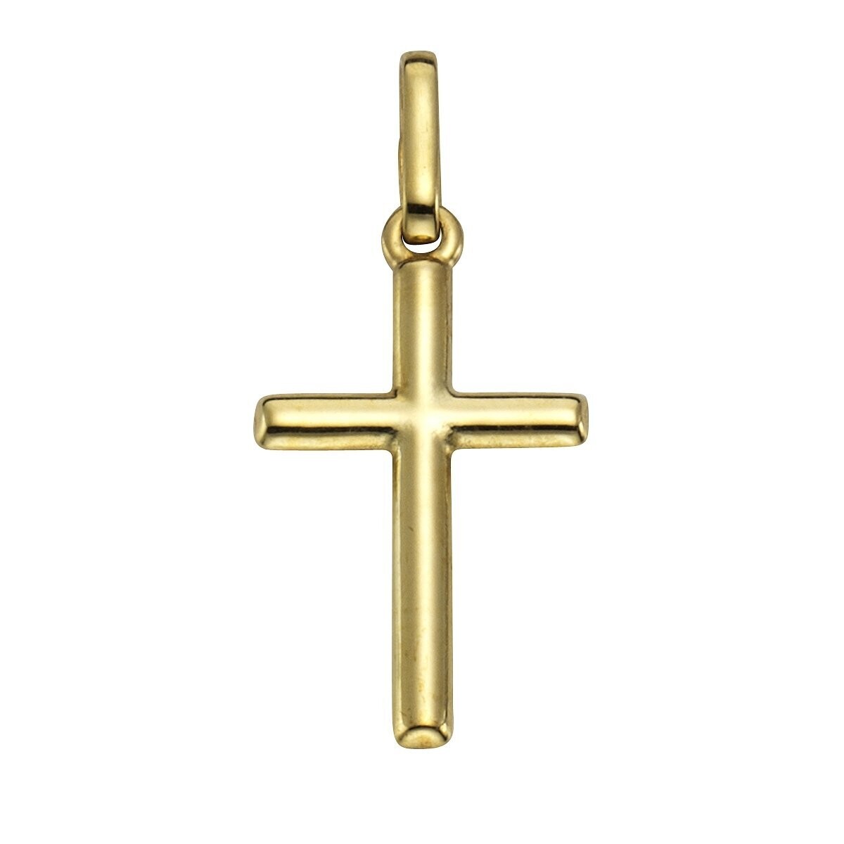 2,6 cm Kreuzanhänger aus Gold