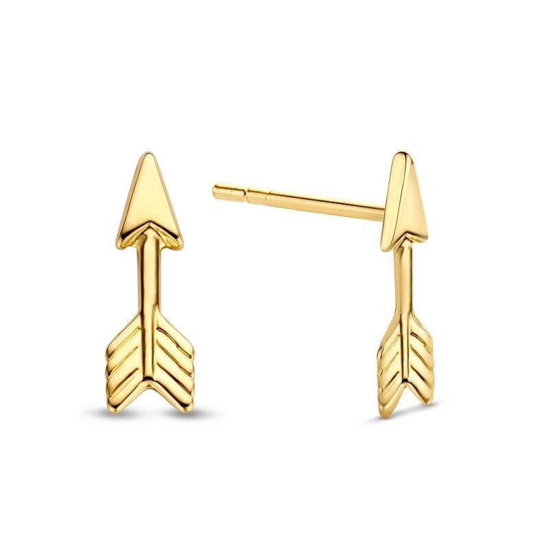 Gold Ohrstecker Pfeil