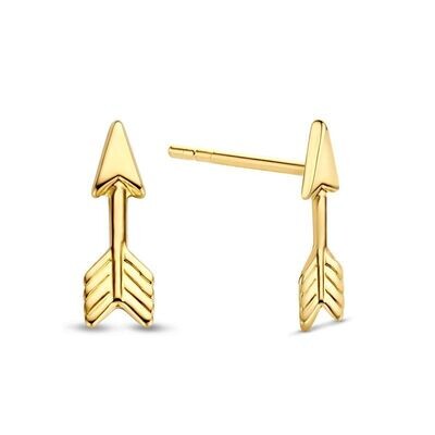 Gold Ohrstecker Pfeil