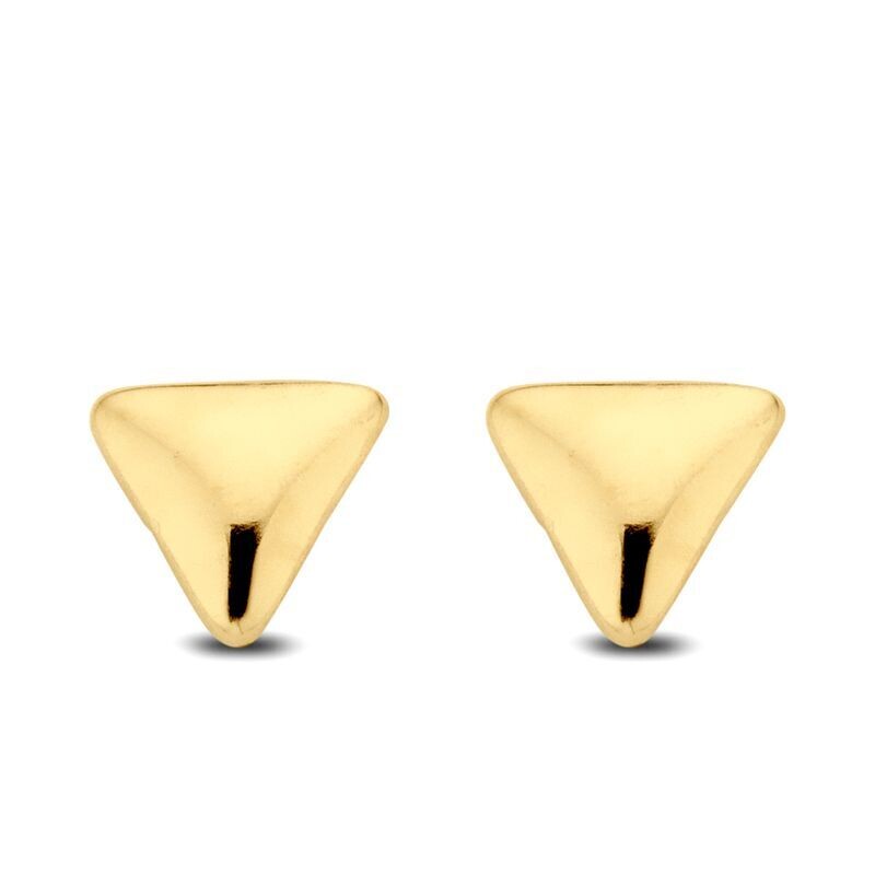 Dreieck 585 Gold Ohrstecker 3,5 x 3,5  mm