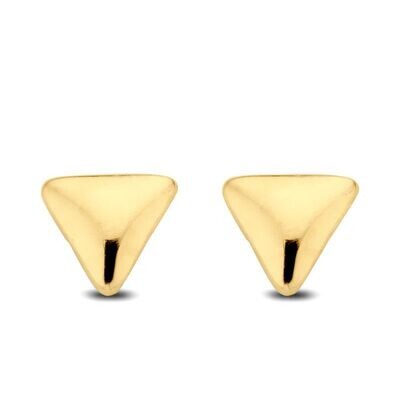 Dreieck 585 Gold Ohrstecker 3,5 x 3,5  mm