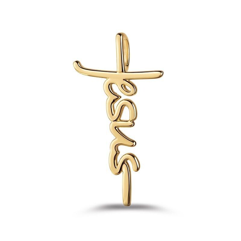 Jesus Kreuzanhänger 333 Gold 2cm
