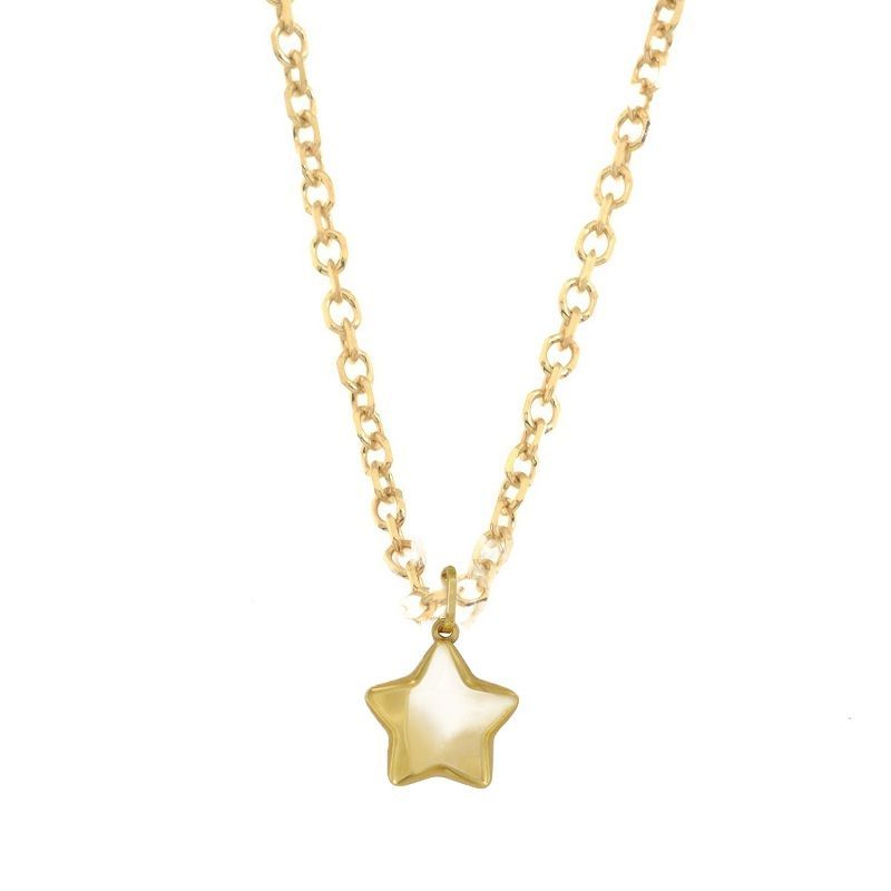 Gold Sternchen Collier 585 Gold