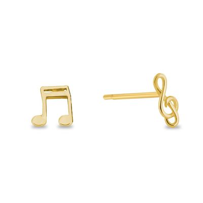 Musiker Ohrstecker 585 Gold