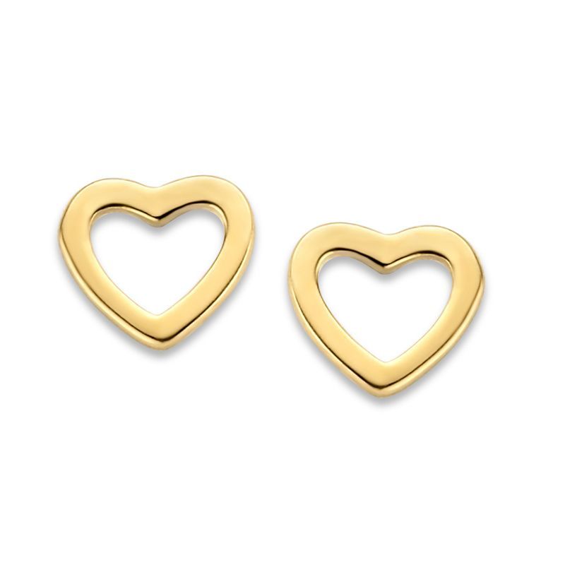 Gold Herz Ohrstecker 585 Gold Gold Herz Ohrstecker 585 Gold