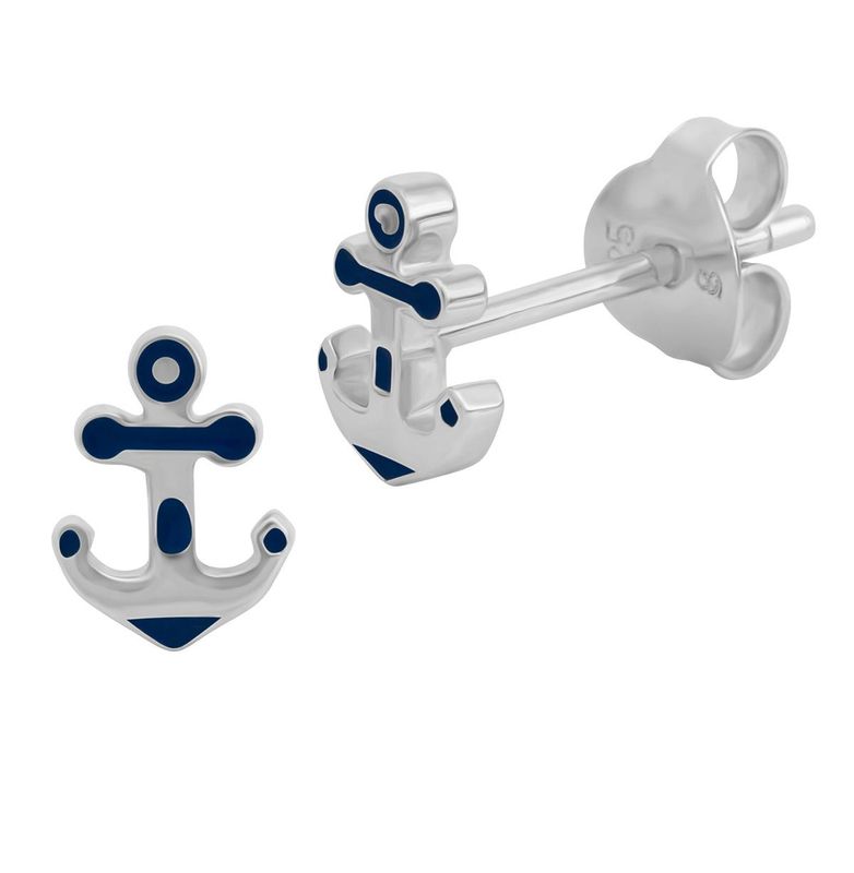Wunderschöne Anker 925 Silber Ohrstecker