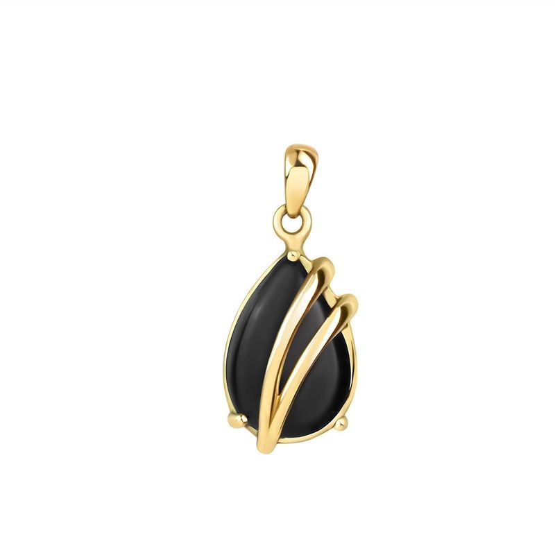 Gold Onyx Anhänger