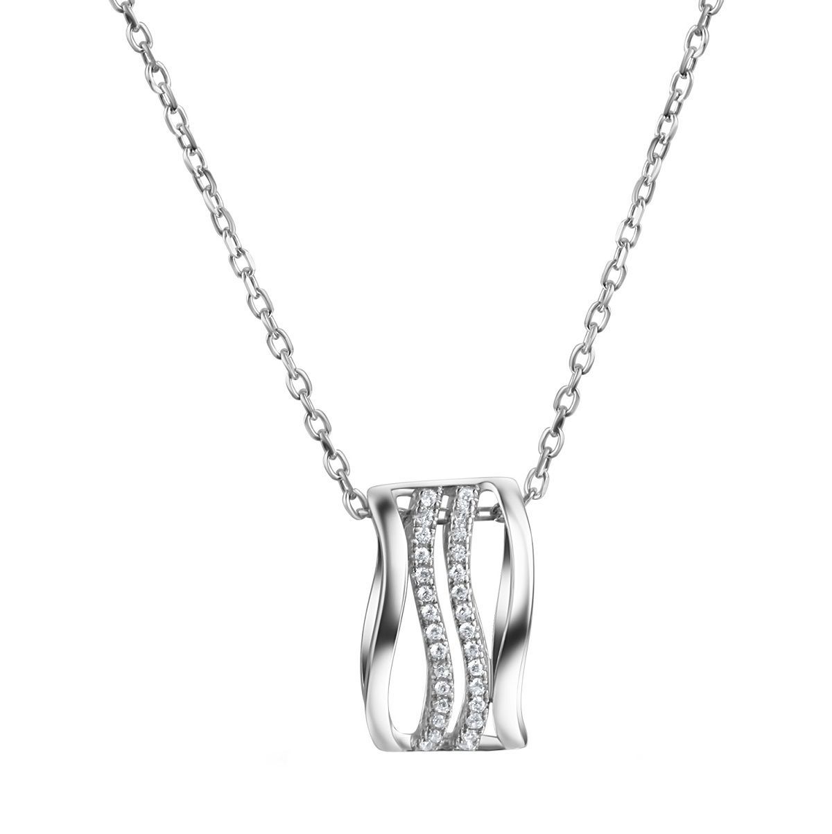 Kette mit Zirkonia Anhänger in Silber