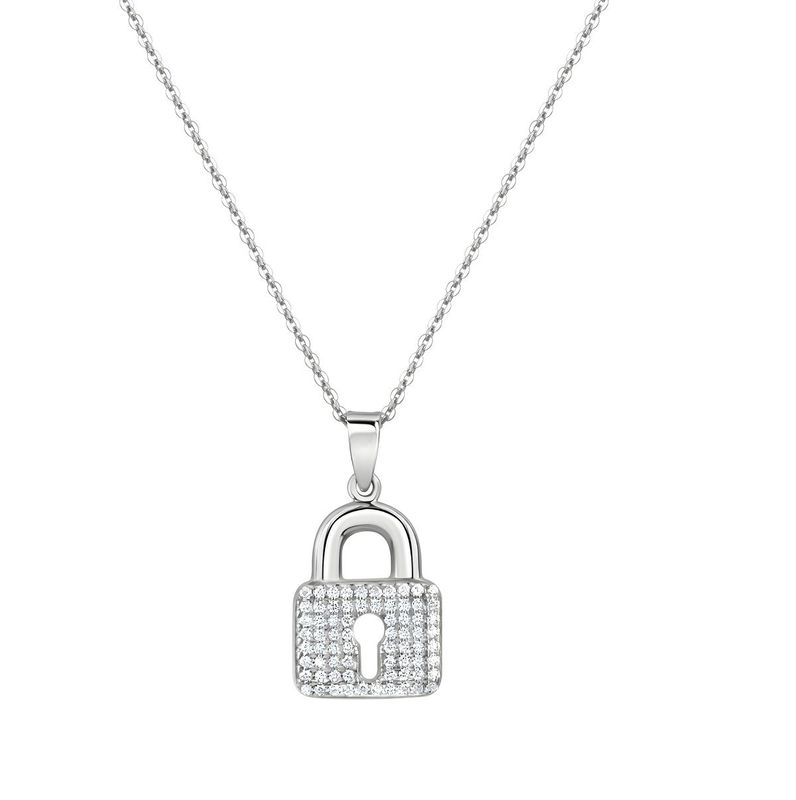 Schloss Kettenanhänger mit Kette und 70 Zirkonia Schloss Kettenanhänger mit Kette und 70 Zirkonia