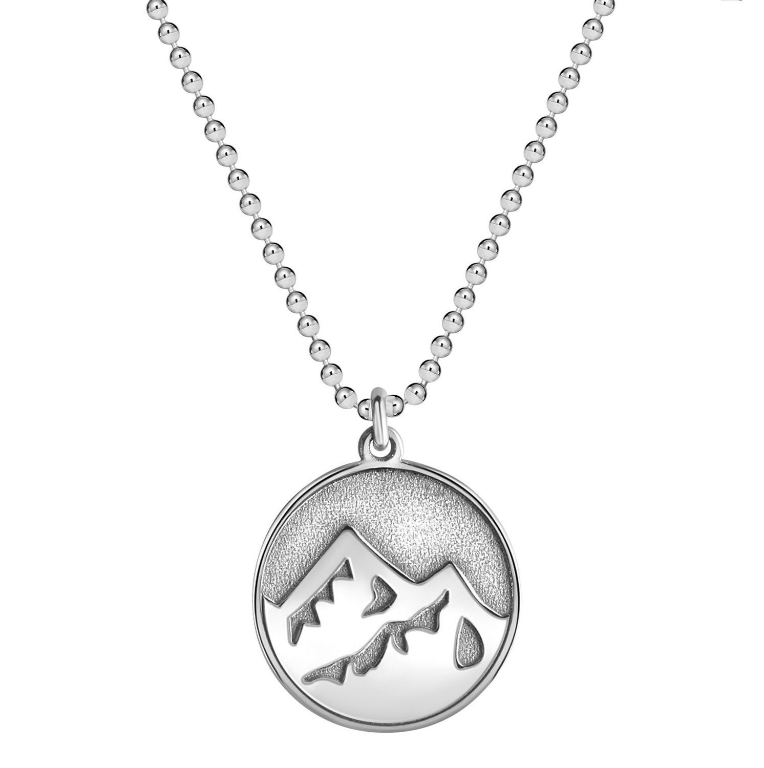 Kettenanhänger Motiv "Berg" mit Kette 925 Silber