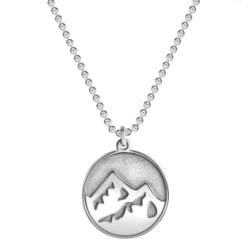 Kettenanhänger Motiv Kettenanhänger Motiv "Berg" mit Kette 925 Silber