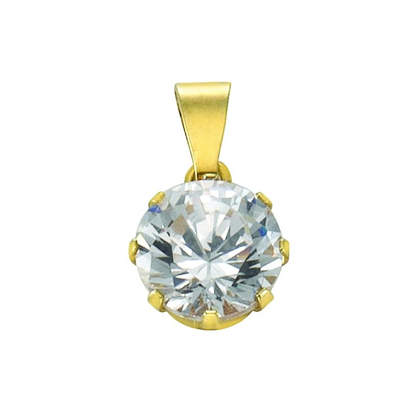 333 Gold Solitär Zirkonia Kettenanhänger 333 Gold Solitär Zirkonia Kettenanhänger