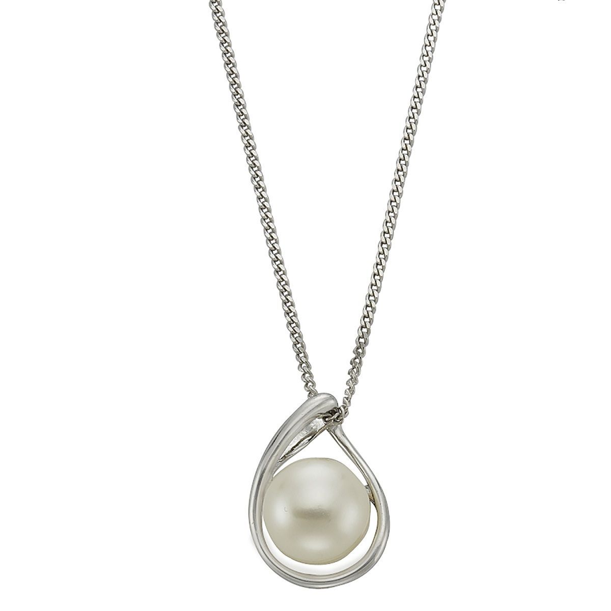 Kette mit Perlenanhänger  925 Silber