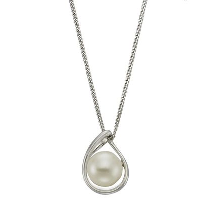 Kette mit Perlenanhänger  925 Silber