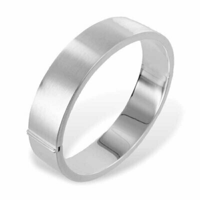 14 mm Silber Armreif seidenmattes edles Design 14 mm Silber Armreif seidenmattes edles Design