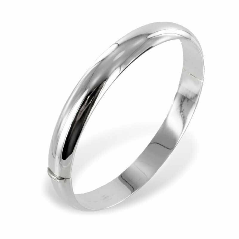 925 Silber Armreif 9 mm breit