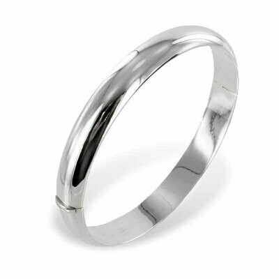 925 Silber Armreif 9 mm breit