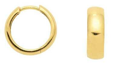 Herren Creole 4mm 925 Silber vergoldet Herren Creole 4mm 925 Silber vergoldet