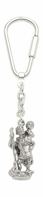 Christophorus Schlüsselanhänger in 925 Silber