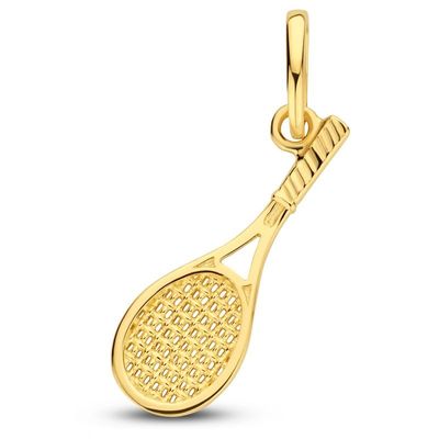 Tennisschläger Kettenanhänger 585 Gold