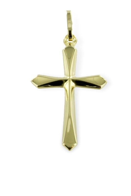 333 Gold Kreuz 23 mm groß klassische Form