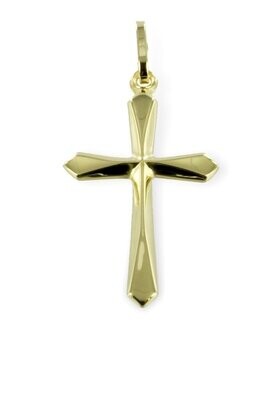 333 Gold Kreuz 23 mm groß klassische Form