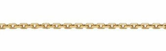 Anker Hals Kette 1,9 mm Silber vergoldet mit Federring Anker Hals Kette 1,9 mm Silber vergoldet mit Federring