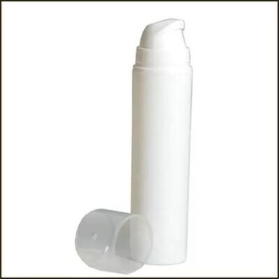 Flacon pompe Airless blanc - 50ml