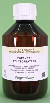Tween 20 / Polysorbate 20 - dispersant usage externe - 0,2/0,5/1L