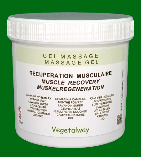 Gel de massage aux huiles essentielles - Récupération musculaire - 190/400g
