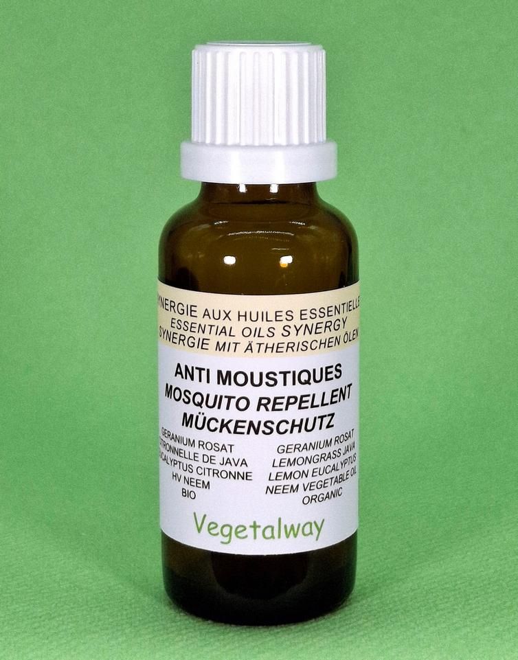 Anti-moustiques d&#39;huiles essentielles pures.