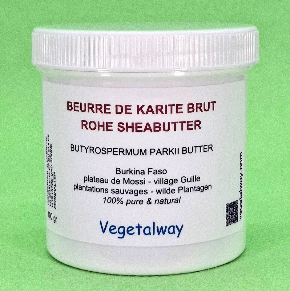 Beurre de karité brut (non raffiné) - 100gr