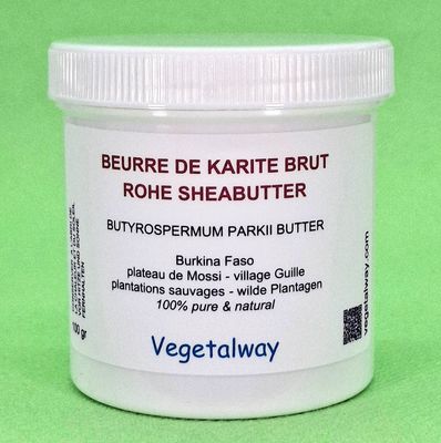 Beurre de karité brut (non raffiné) - 100gr
