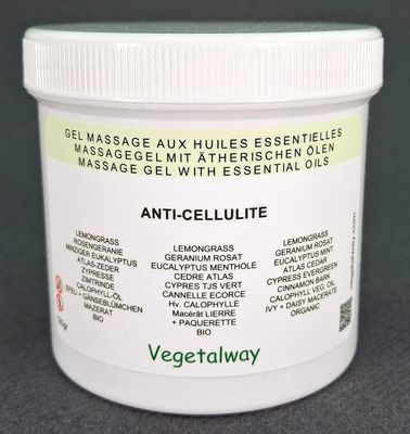 Gel de massage aux huiles essentielles - ANTI-CELLULITE - 190g