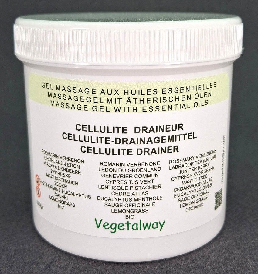 Gel de massage aux huiles essentielles - CELLULITE-DRAINEUR - 190g