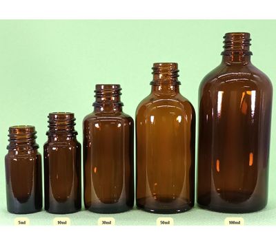 Flacons nus DIN 18 - 5/10/30/50/100ml (choisir le codigoute séparément)