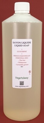 Savon liquide à la glycérine végétale et aux huiles essentielles - 1L