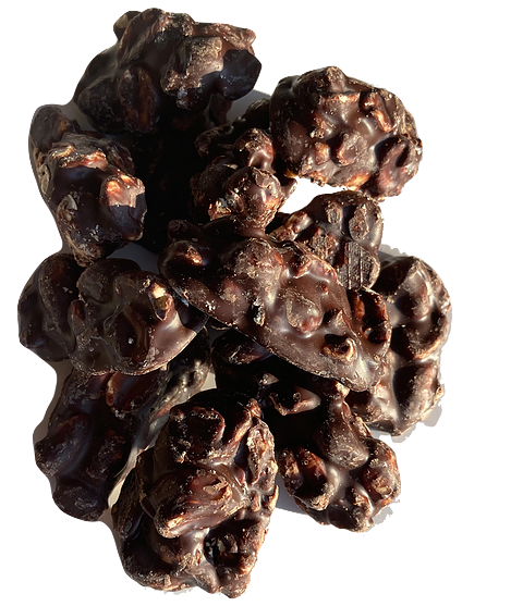 chocorocks: pure chocolade met kleine pindaatjes