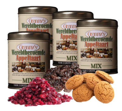 4 blikken appeltaartmix met drie taartvullingen 4 blikken appeltaartmix met drie taartvullingen