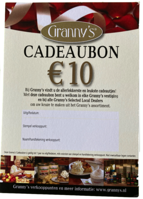 cadeaubon Granny's € 10,00