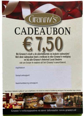 cadeaubon Granny's € 7,50