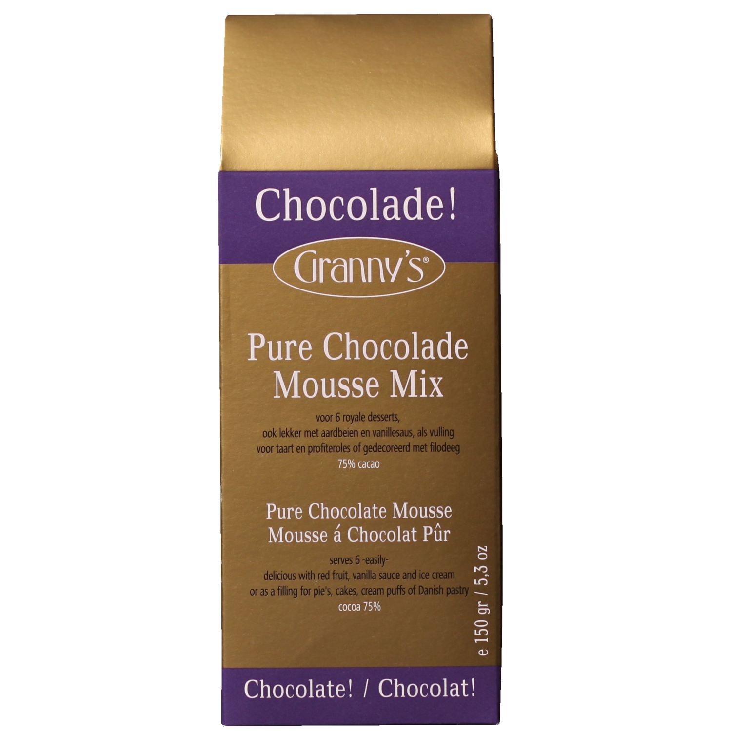 chocolademousse puur 75%