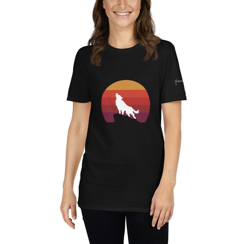 Harvest Moon White Wolf Sunrise Short-Sleeve T-Shirt Unisex